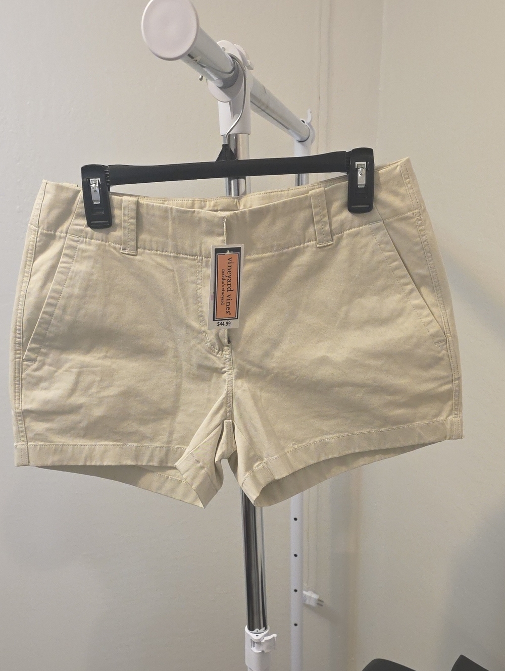 Vineyard Vines Cream Cotton Chino Shorts